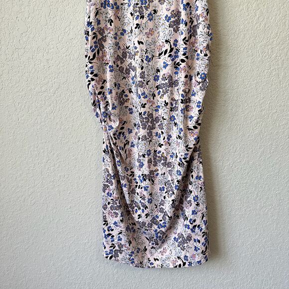 SERAPHINE Maternity Tank Dress Floral Sleeveless Ruched Bohemian - Picture 7 of 13